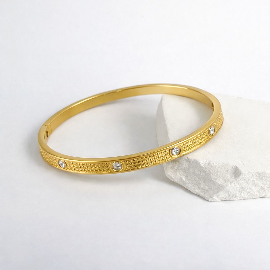 Stone Bangle Bracelet
