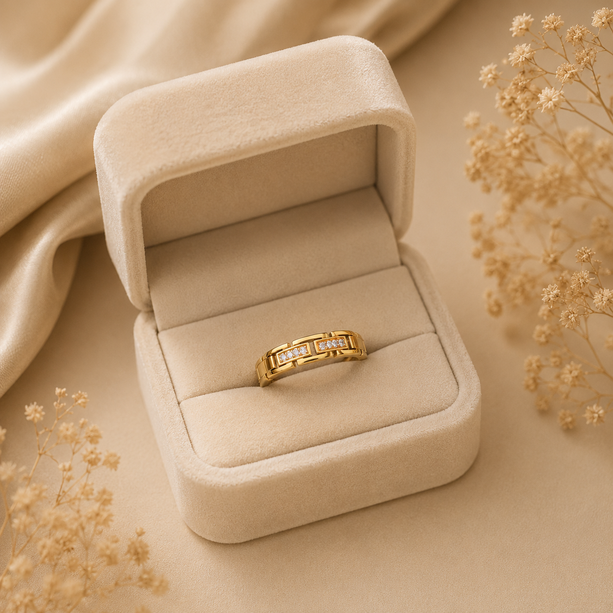 Stone Block Ring