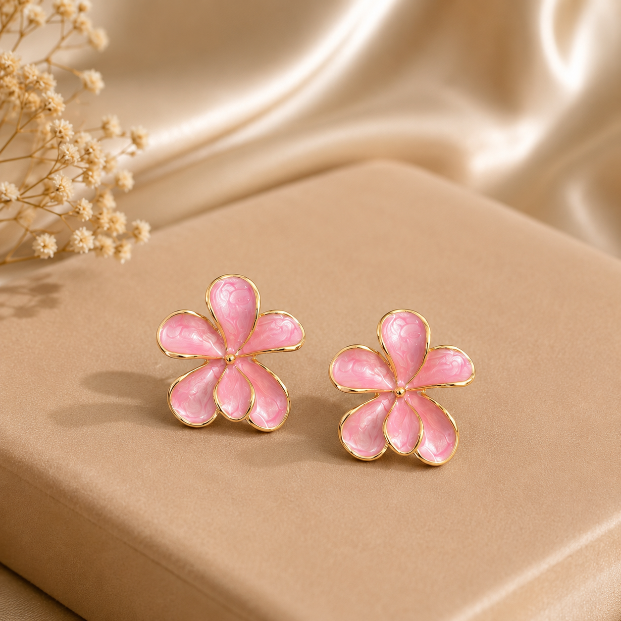 Enamel Blossom Studs