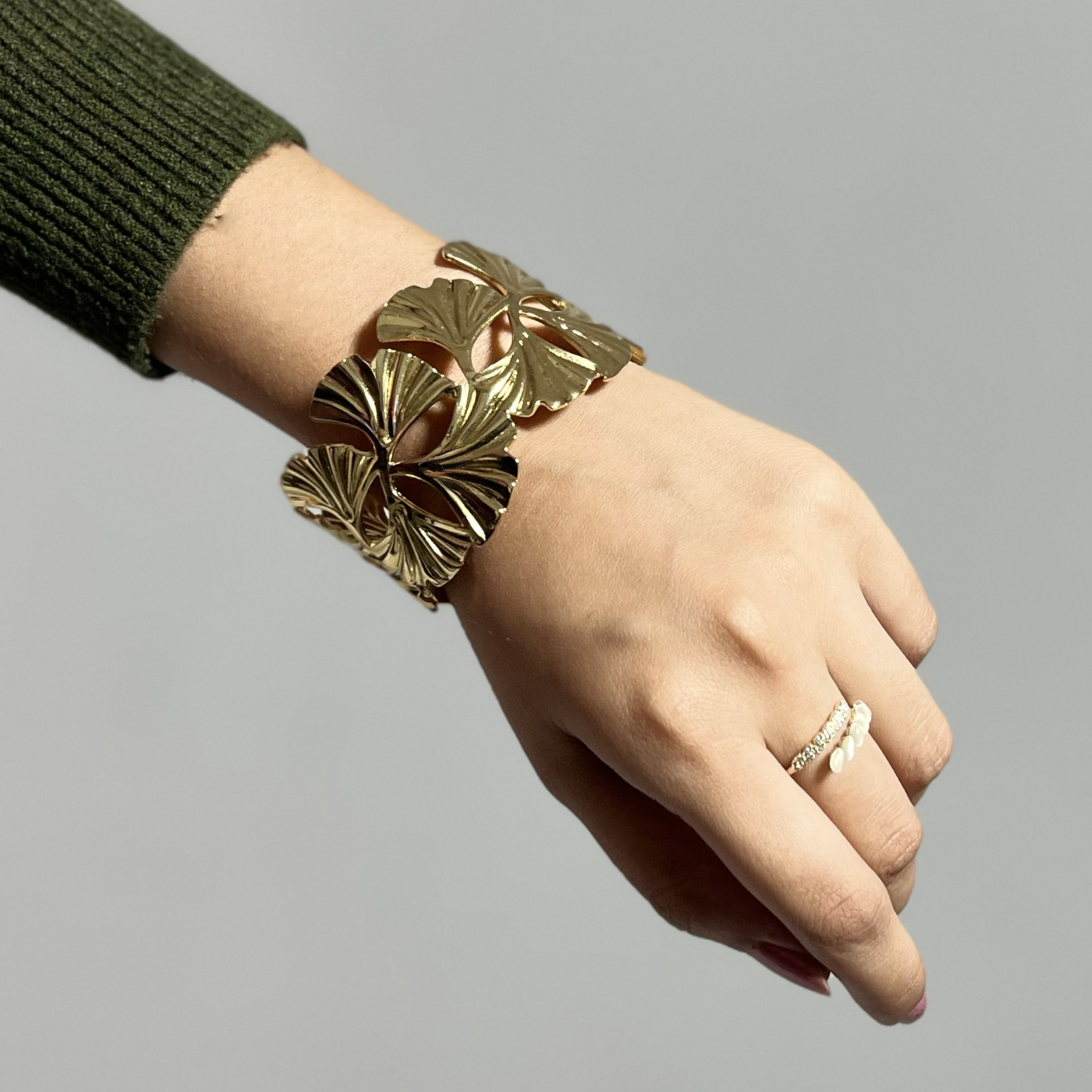 Ginkgo Leaf Bracelet